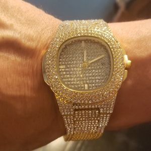 NWOT Iced Out Men's Chronograph Watch